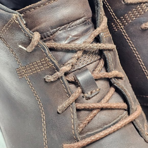 Timberland A14GX Boots Leather Lace Up Edgemont Chukka Round Toe Brown Mens 11 main image 12